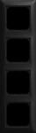 BJ 1724-915 - Abdeckrahmen 4-fach schwarz matt - Busch-balance&reg;&nbsp;SI