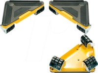 VEL QT107 - Transport Roller, max. 100 kg, 4-teilig