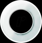 ELSO WDE011406 - Glasrahmen, 1-fach, wei&szlig;, rund, Renova, Retro-Design
