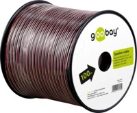 GOOBAY 59378 - Lautsprecherkabel Rot,schwarz CU, Rot-Schwarz, 100 m