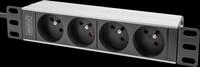 DIGITUS 95418FR - 10" Steckdosenleiste, 1HE, 4-fach