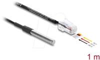 DELOCK 91384 - Temperaturf&uuml;hler-Kabel, DS18B20, RJ45, 1 m