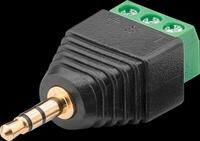 GOOBAY 76745 - Terminal Block 3-pin > Klinke 3,5 mm Stecker (3-Pin, stereo)