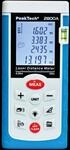 PEAKTECH 2800A - Laserentfernungsmesser, 0,05 - 40 m