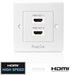 PURE PI105 - HDMI Anschlu&szlig;dose, 2-fach, PureInstall Serie