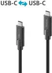 PURE IS2501-010 - USB 5 Gb/s Kabel, iSerie, C Stecker auf C Stecker, schwarz,...