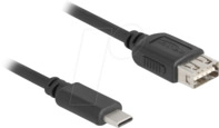 DELOCK 81536 - USB 2.0 Kabel C Stecker auf EASY A Buchse, 1 m