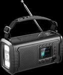SANDBERG 421-38 - Outdoor- / Kurbelradio, Taschenlampe, Powerbank, Solarpanel