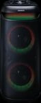 LENCO PA-210BK - Lautsprecher, Bluetooth, Stereo, Lichteffekte, schwarz