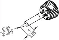 ERSA 0142PDLF05 - Ersadur L&ouml;tspitze, 0,5 mm bleistiftspitz
