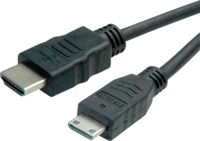 ROLINE 11445580 - High Speed HDMI-A Stecker > HDMI Mini-C Stecker, mit...