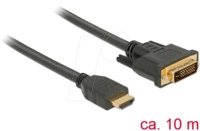 DELOCK 85657 - Kabel DVI 24+1 Stecker > HDMI-A Stecker 10,0m