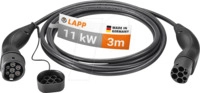 LAPP 75747 - Typ 2 Kabel, f&uuml;r E-Fahrzeuge, 11 kW, 20 A, 3 Ph, 3 m