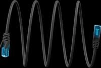 GOOBAY 79196 - Patchkabel ultraflexibel, Cat.6a, U/UTP, schwarz, 5 m