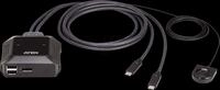 ATEN US3312 - 2-Port KVM Switch, DisplayPort