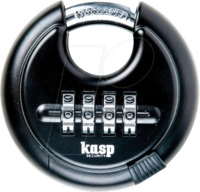 KASP K11670D - Zahlenschloss, 4 Zahlenreihen, Discschloss, 70mm