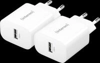 INTENSO 7800522 - USB-Ladeger&auml;t, 5 W, 1x USB-A, wei&szlig;, 2er-Pack