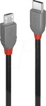 LINDY 36892 - USB 2.0 Kabel, C Stecker auf Micro-B Stecker, 2,0 m