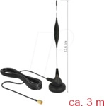 DELOCK 12422 - GSM-Antenne mit Magnetfu&szlig;, 3G, 5 dBi, 3 m