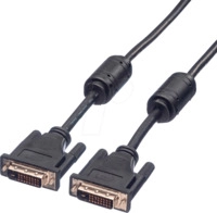 ROLINE 11045556 - DVI Monitor Kabel DVI 24+1 Stecker, Dual Link, 7,5 m