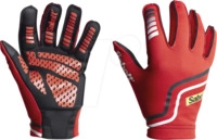 SAB G33 RT L - Sabelt G33 Simracing Handschuhe - Gr&ouml;&szlig;e L, rot