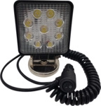 BS 20345 - LED-Scheinwerfer, 9x 3 W, 2160 lm, 10-30 V, schwarz, Magnetfu&szlig;