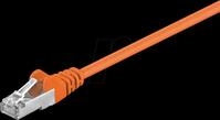 GOOBAY 93457 - Cat.5e F/UTP Patchkabel CCA orange 1 m