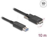 DELOCK 83213 - Optisches USB 10 Gb/s Kabel, A Stecker auf Micro-B Stecker, 10 m