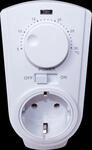 TIMER 8141 WS - Temperaturgesteuerte Steckdose, 62 x 125 x 80 mm, wei&szlig;