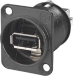 NEUTRIK NAUSB-WB - NEUTRIK USB-Einbaudurchgangsbuchse schwarz