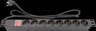 GC N0076 - Steckdosenleiste 19", 1HE, 8-fach