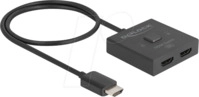 DELOCK 18901 - HDMI Switch, 2 Port, 8K 60 Hz, bidirektional