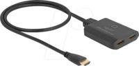 DELOCK 18645 - HDMI-Switch, 2x1-Port, 8K/60 Hz, 50 cm