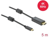 DELOCK 85972 - Kabel, USB-C > HDMI, 4K 60Hz, aktiv, DP Alt, St./St. 5 m