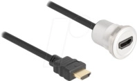 DELOCK 88180 - HDMI-Kabel, A/M zu A/M, 8K/60 Hz, Einbau, 30 cm