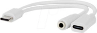 N CCGB64922WT01 - Adapter USB 2.0 C Stecker > C Buchse + Klinke