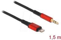 DELOCK 86587 - Lightning Audioanschlusskabel (3,5mm), 1,5 m, schwarz
