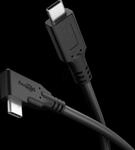 GOOBAY 79432 - Sync- & Ladekabel, USB4, USB-C > USB-C 90&deg;, 40 Gbit/s, 240 W, 1,