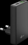 GOOBAY 75719 - USB-Ladeger&auml;t, 45 W, 1x USB-C 1x USB-A, 90&deg; Flat, schwarz