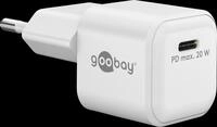 GOOBAY 79151 - USB-Ladeger&auml;t, 20 W, GaN, 1x USB-C, wei&szlig;