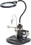 SIN 207714 - Platinenhalter, mit LED Lupe, Schwanenhals, helfende Hand
