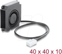 DELOCK 67488 - Radiall&uuml;fter 40 x 40 mm, schwarz