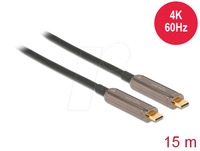 DELOCK 84104 - Aktiv Optisches USB-C&trade; Video Kabel (AOC), 4K 60Hz, 15 m