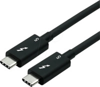 ROLINE 11029111 - Thunderbolt 5 Kabel C Stecker > C Stecker, 80Gbit/s, schwarz, 0,