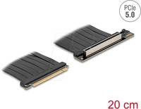 DELOCK 81289 - Riser Karte, PCIe 5.0, x16 Stecker >x16 Slot, 20 cm Kabel