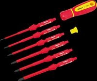 CIMCO 117860 - VDE-Schraubendreher-Wechselklingen-Set, 8-teilig