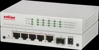 ROLINE 21143523 - Switch, 6-Port, Gigabit Ethernet, SFP