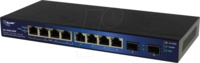 ALLNET ALLSG8210 - Switch, 8-Port, Gigabit Ethernet, PoE, 2xSFP