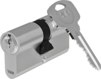 YE 05522727001 - Doppelzylinder 500 plus, 27/27, Nickel satiniert