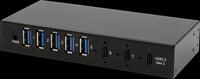EXSYS 12297HMS - USB 3.2 Gen 2x1 7 Port Hub, 2x USB-C,5x USB-A